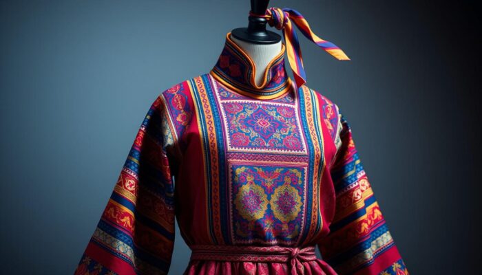 desain baju tradisional Bhutan