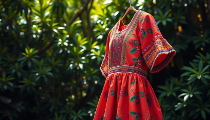 desain baju tradisional Dominika
