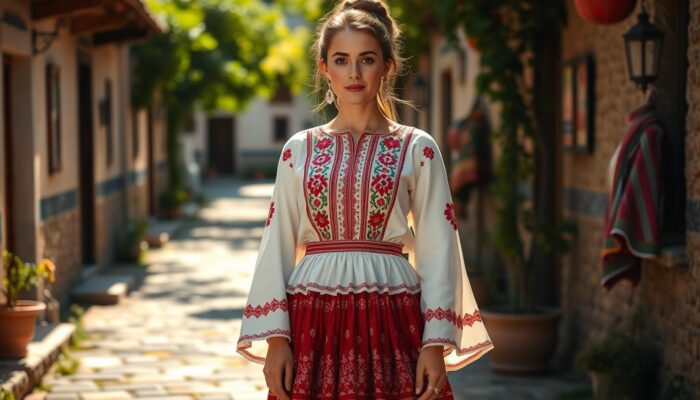 baju tradisional Makedonia Utara