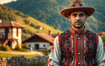 baju tradisional Makedonia Utara