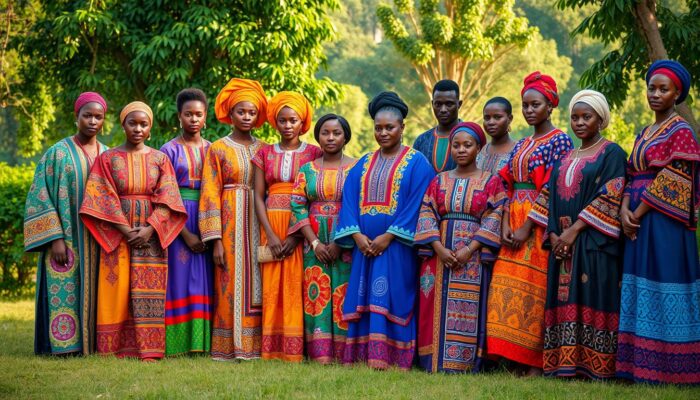 koleksi baju tradisional Gabon