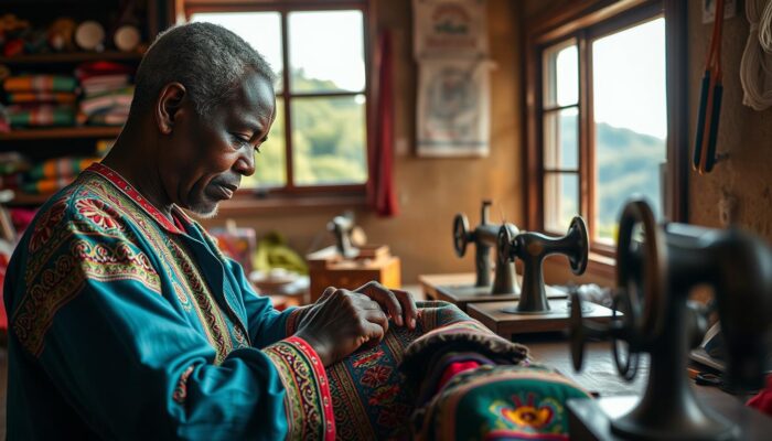 pengrajin baju tradisional Grenada