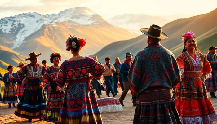 Baju Tradisional Peru dalam Festival