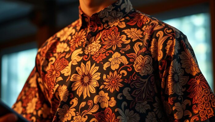 Motif Batik pada Baju Tradisional Singapura
