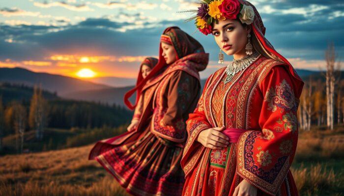 busana tradisional Rusia