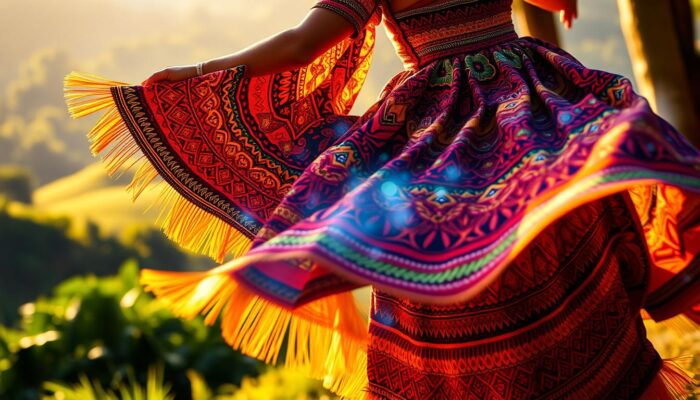 model baju tradisional Papua Nugini