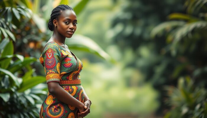 desain baju tradisional Uganda