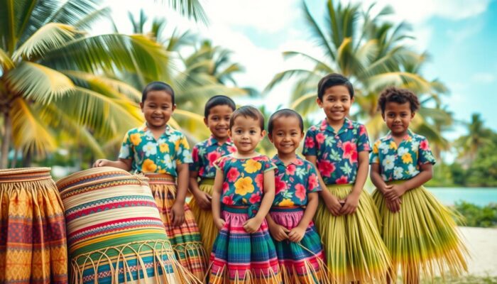 koleksi baju tradisional Tuvalu