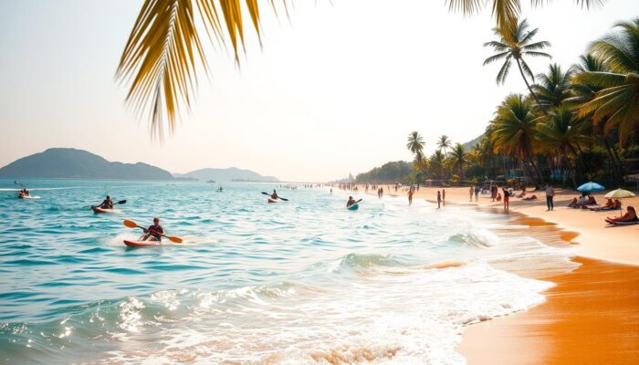 Olahraga Air di Pantai Brasil